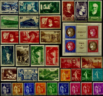 TIMBRE DE FRANCE ANNEE COMPLÈTE 1937 N°334/371 Neufs Sans Charnière - ....-1939