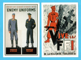 Affiches BDIC "Comment Reconnaître L'ennemi" Et "Vive Les F.F.I. De La Région De Toulouse" - Guerre 1939-45