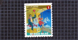 2011 Nr 4117 Gestempeld,zegel Uit Boekje B121.De Foor / La Foire. - Used Stamps