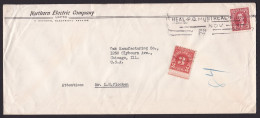 Canada: Cover To USA, 1 Stamp, King, US Postage Due Stamp, Taxed, To Pay, Uncommon Cancel Montreal (minor Damage) - Storia Postale
