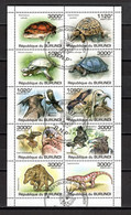 BURUNDI  BLOC N° ?    OBLITERES   COTE ? €     ANIMAUX - Used Stamps