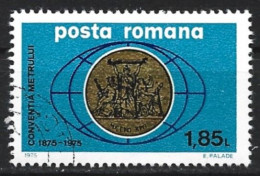 Romania 1975. Scott #2547 (U) Cent. Of Intl. Meter Convention, Paris  *Complete Issue* - Usati