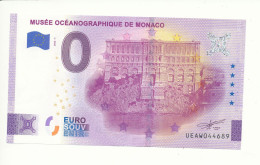 Billet Touristique 0 Euro - MUSÉE OCÉANOGRAPHIQUE DE MONACO - UEAW - 2022-1 - N° 44689 - Sonstige & Ohne Zuordnung