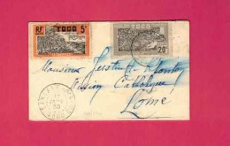 Lettre De 1938 Pour Le Togo - YT N° 127 Et 130 - Covers & Documents