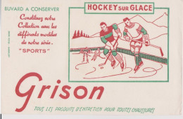 LOT 2 BUVARDS .  GRISON . HOCKEY SUR GLACE . BUVARD NECTAR CHAMBRELENT . AUTO . PLYMOUTH - Shoes