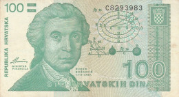 BANCONOTA CROAZIA  100 EF (MK692 - Croacia