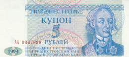 BANCONOTA TRANSNITRIA 5 UNC (MK673 - Moldavië