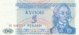 BANCONOTA TRANSNITRIA 5 UNC (MK672 - Moldova