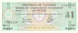 BANCONOTA ARGENTINA UNC (MK628 - Argentine