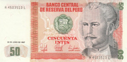 BANCONOTA PERU 50  UNC (MK589 - Perù