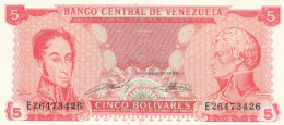 BANCONOTA VENEZUELA 5 UNC (MK573 - Venezuela