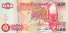 BANCONOTA ZAMBIA 50 UNC (MK370 - Zambie