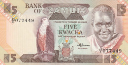 BANCONOTA ZAMBIA 5 UNC (MK369 - Zambie