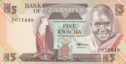 BANCONOTA ZAMBIA 5 UNC (MK369 - Sambia