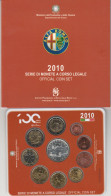 2010 ITALIA DIVISIONALE FDC CON ARGENTO 10 MONETE VALORI - 5 EURO ALFA ROMEO (MK8 - Italie