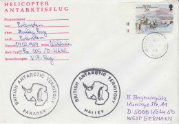 British Antarctic Territory (BAT) Polarstern Antarctic Flight From Polarstern To Halley 09.02.1989 (PT155A) - Vols Polaires