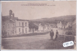 GIVONNE- LES RUINES DE GIVONNE PRES SEDAN- MAI 1917- APRES LE PASSAGE DES BOCHES - Sedan