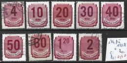 HONGRIE TAXE 174A à 81A Oblitérés Côte 2 € - Postage Due