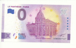 Billet Touristique 0 Euro - LE PANTHÉON - PARIS - UEBG - 2022-3 - N° 7527 - Otros & Sin Clasificación