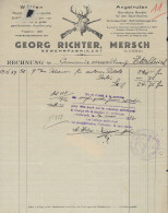 Luxembourg - Luxemburg - Facture -  GEORG RICHTER , MERSCH , GEWEHRFABRIKANT  1937 - Luxemburg