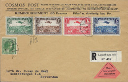 Luxembourg - Luxemburg - Lettre  Recommandé 1937  Adressé Au Mr M.van De Waal , Rotterdam - Brieven En Documenten