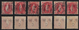 Switzerland 1902/1928 6 Stamp With Perfin P.W/C By Paul Walser & Co AG From Wohlen Lochung Perfore - Perforadas