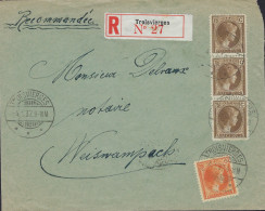 Luxembourg - Luxemburg - Lettre  Recommandé 1937  Adressé Au Mr  DELVAUX - WEISWAMPACH - Briefe U. Dokumente