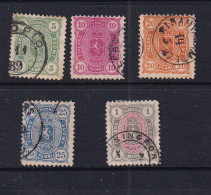 Finland 1885 Perf 12.5 Selection Used CV $ 41 15880 - Oblitérés