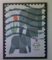 United States, Scott #5714, Used(o) Booklet, 2022, Elephants, (60¢) Forever - Used Stamps