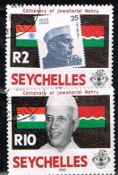 SEYCHELLES / Oblitérés / Used / 1989 - Centenaire De La Naissance De Nehru - Seychelles (1976-...)