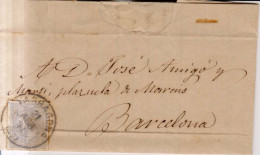 Año 1879 Edifil 204 Alfonso XII  Carta  Matasellos  Tarragona Bienvenido Hernandez - Lettres & Documents