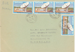 TANZANIA. COVER FROM PERAMINHO SONGEA TO GERMANY. 1980 - Tanzanie (1964-...)