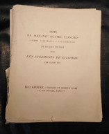 64 Estampes De J TOUCHET Pour "Les Jugements De SALOMON" (SAINTYVES) - Non Classés