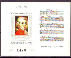 HUNGARY - MOZART MUSIC HANDcuff - IMPERF - **MNH - 1991 - Neufs