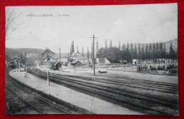 CPA 1922 Anhée-sur-Meuse - La Gare. Phototypie Pinon, Vezin - Bièvre