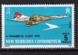 NOUVELLES HEBRIDES NEUFS  MNH ** Legende Anglaise  1976 Avion Concorde - Ungebraucht