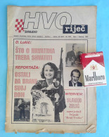HVO Riječ - Glasnik Hrvatskog Vijeća Obrane Sarajevo No 1 (1993) Bosnia And Herzegovina War 90s HVO Herceg-Bosna Croatia - Andere & Zonder Classificatie