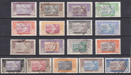 CF-CI-03C – FRENCH COLONIES – IVORY COAST – 1913-17 – EBRIE LAGOON FULL SET – SG # 43/59 USED 50,25 € - Used Stamps