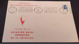 ANTARTIDE  ARGENTINA  COMMEMORAZIONE PRIMA STAFFETTA AEREA 1971 - Altri & Non Classificati