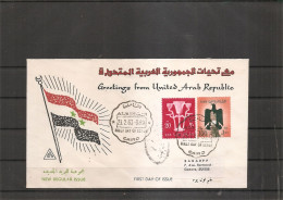 Egypte ( FDC De 1960 Voyagé En Recommandé Du Caire  Vers La Suisse à Voir) - Briefe U. Dokumente