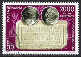 Romania 1975. Scott #2549 (U) Marble Plaque And Dacian Coins  *Complete Issue* - Usati