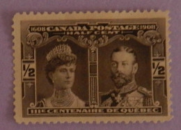 CANADA YT 85 NEUF(*)MNG "PRINCESSE ET PRINCE DE GALLES" ANNÉE 1908 - Oblitérés