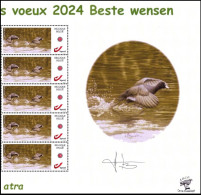 DUOSTAMP** / MYSTAMP** - Foulque Macroule / Koet / Blässhuhn / Coot / Fulica Atra - SIGNÉ / GETEKEND - BUZIN - Storchenvögel