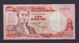 COLOMBIA - 1983 100 Pesos Circulated Banknote - Kolumbien