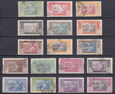 CF-CI-03E – FRENCH COLONIES – IVORY COAST – 1913-28 – EBRIE LAGOON SET – SG # 4674 USED 40,65 € - Used Stamps