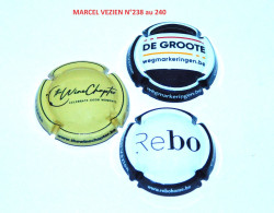 Série De 3 Capsules De Champagne MARCEL VEZIEN  N°238 Au 240 - Collections