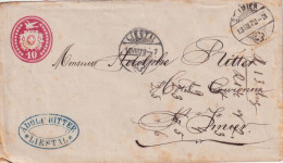 Tübli Brief 13  "Adolf Ritter, Liestal" - St.Imier        1872 - Entiers Postaux
