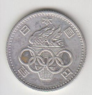 Japan, Giappone. Moneta Arg. Commemorativa Olimpiadi Di Tokyo " 100 Yen 1964 " - Japon