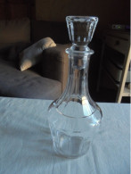 Vintage - Carafe à Vin Avec Son Bouchon En Verre France - Verre & Cristal