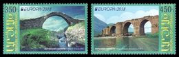 SALE!!! Nagorno Karabakh Karabaj Haute Karabakh Bergkarabach Artsak 2018 EUROPA CEPT BRIDGES 2 Stamps Set MNH ** - 2018